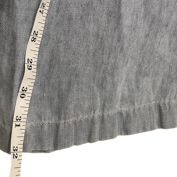 TWP Hemp Wide Leg High Waist Women's Tiny Dancer Light Blue Denim Jeans, 6 - Picture 6 of 9